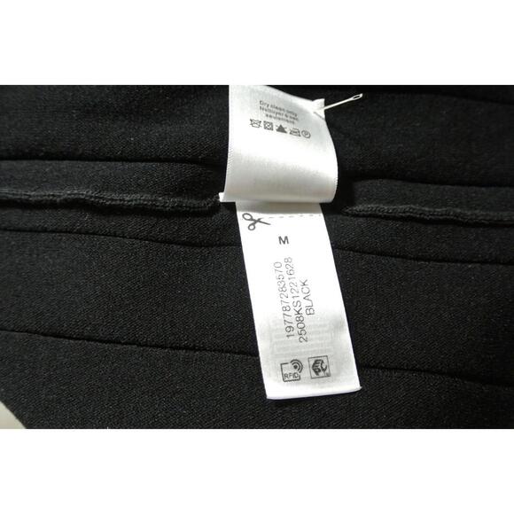 NEW, Veronica Beard Elthea Rib-Knit Belted Midi-Dress in Black Size M #MD1141 - Picture 9 of 10